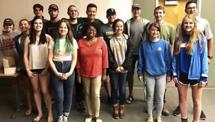 Members of the Plant Sciences Club pose for a picture
