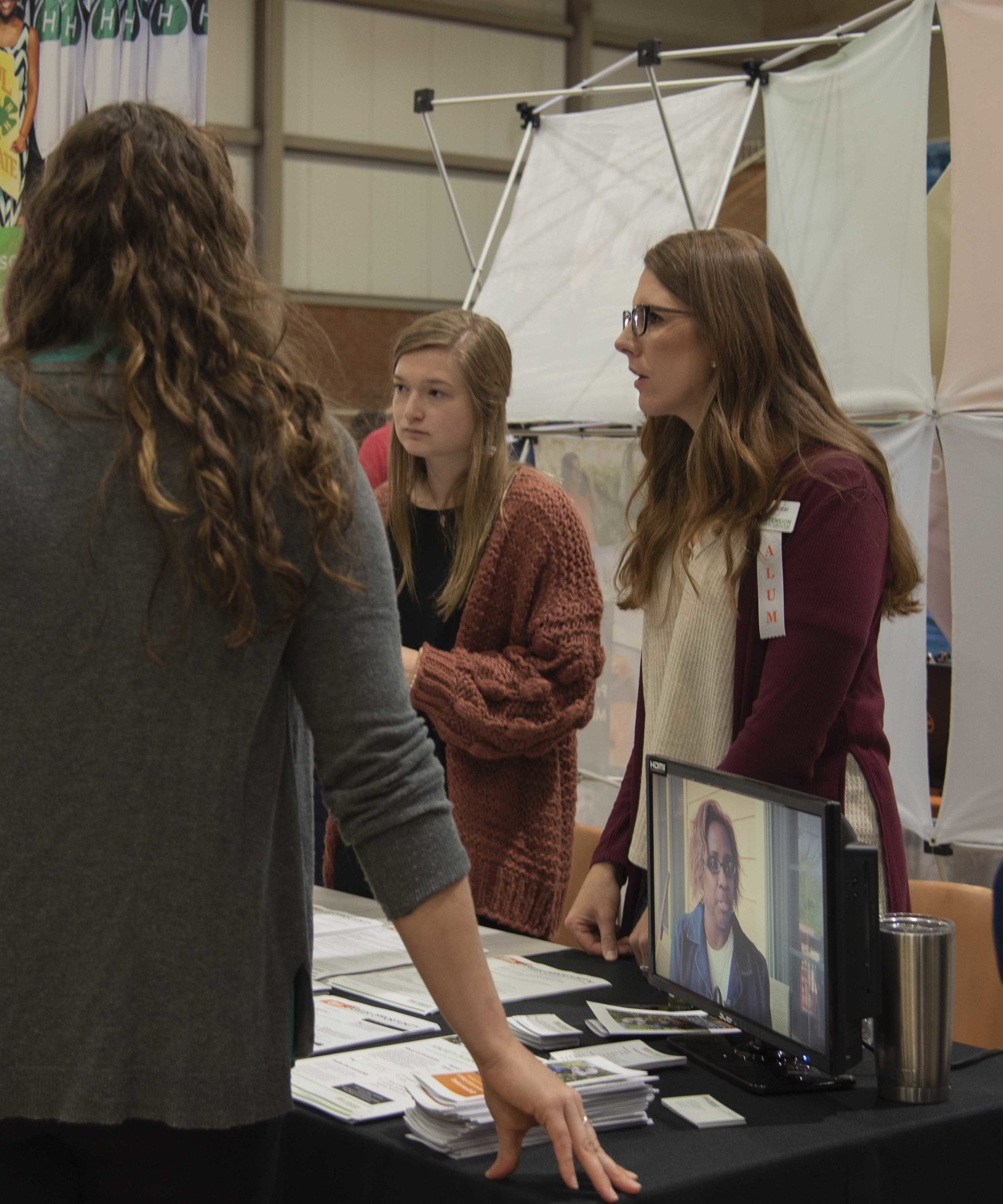 Student Engaging with Employer at Herbert College career fair