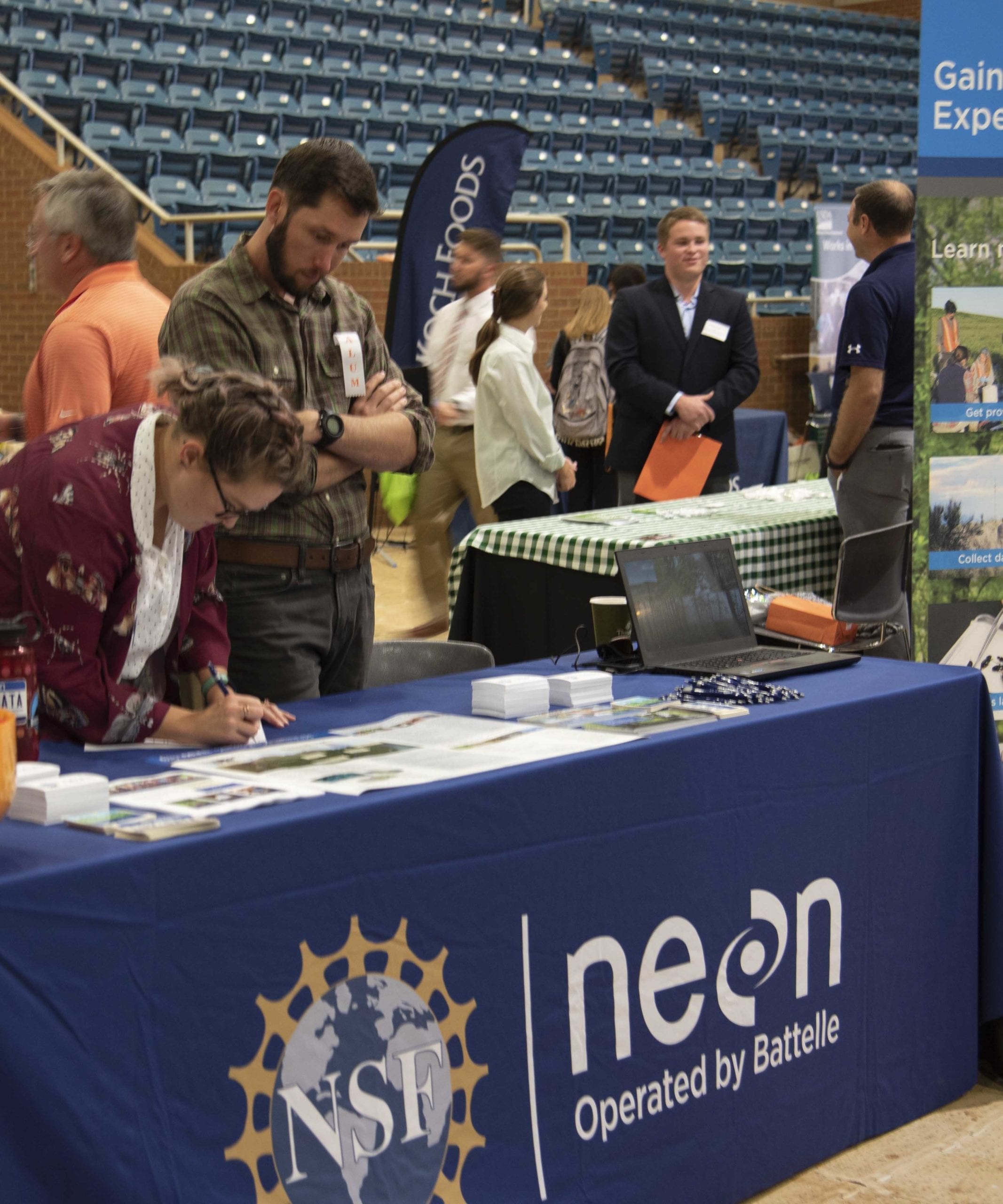 Student Engaging with Employer at Herbert College career fair